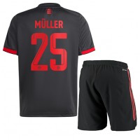 Fotbalové Dres Bayern Munich Thomas Muller #25 Dětské Alternativní 2022-23 Krátký Rukáv (+ trenýrky)
